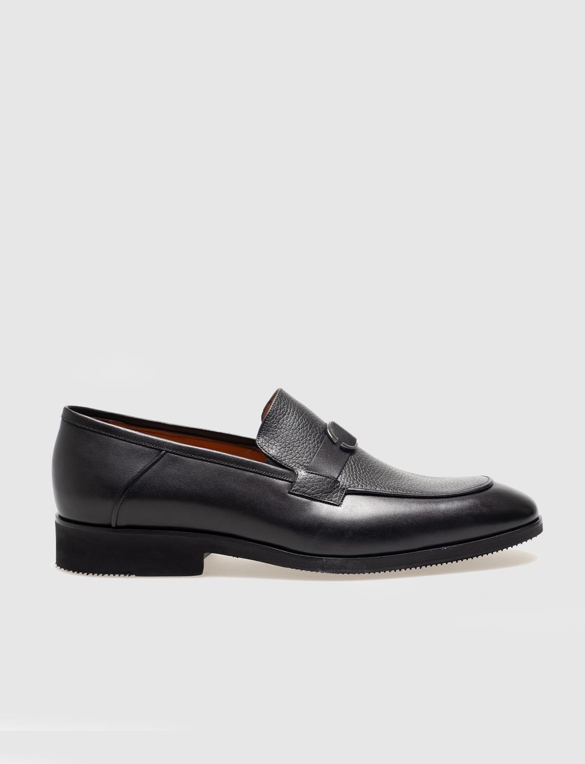 Genuine Leather Black Men's Classic Shoes