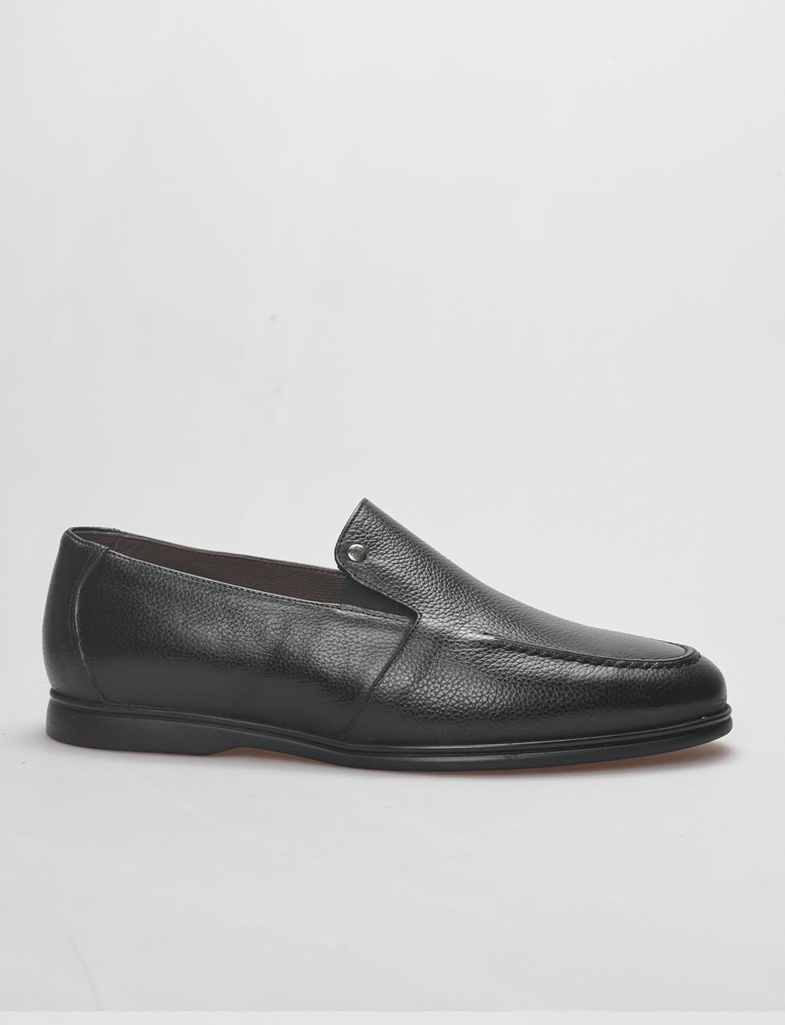Genuine Leather Black Men's Casual Shoes