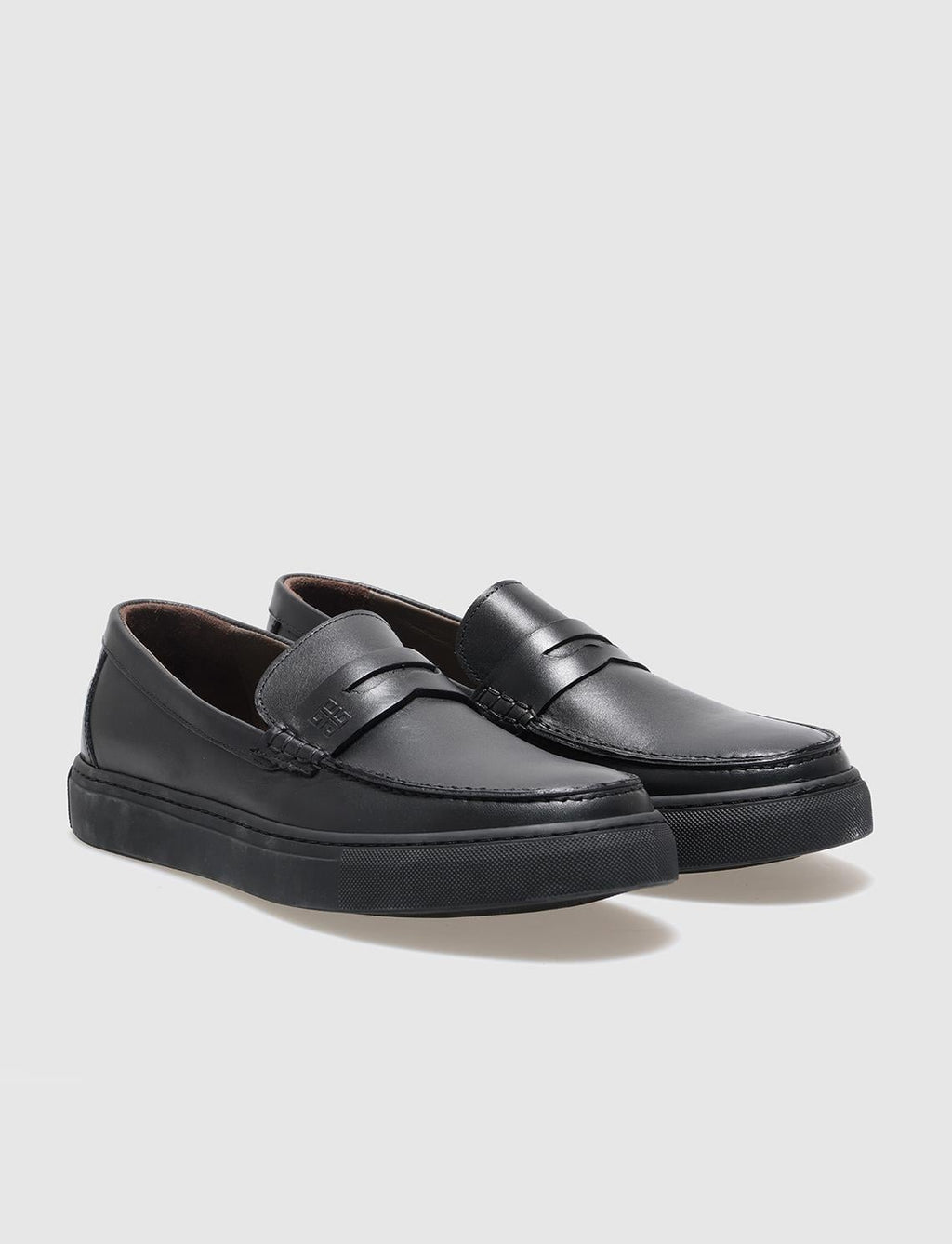 Genuine Leather Black Men's Casual Shoes