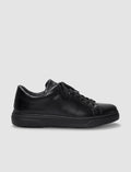 Genuine Leather Black Lace-up Men's Casual Shoes