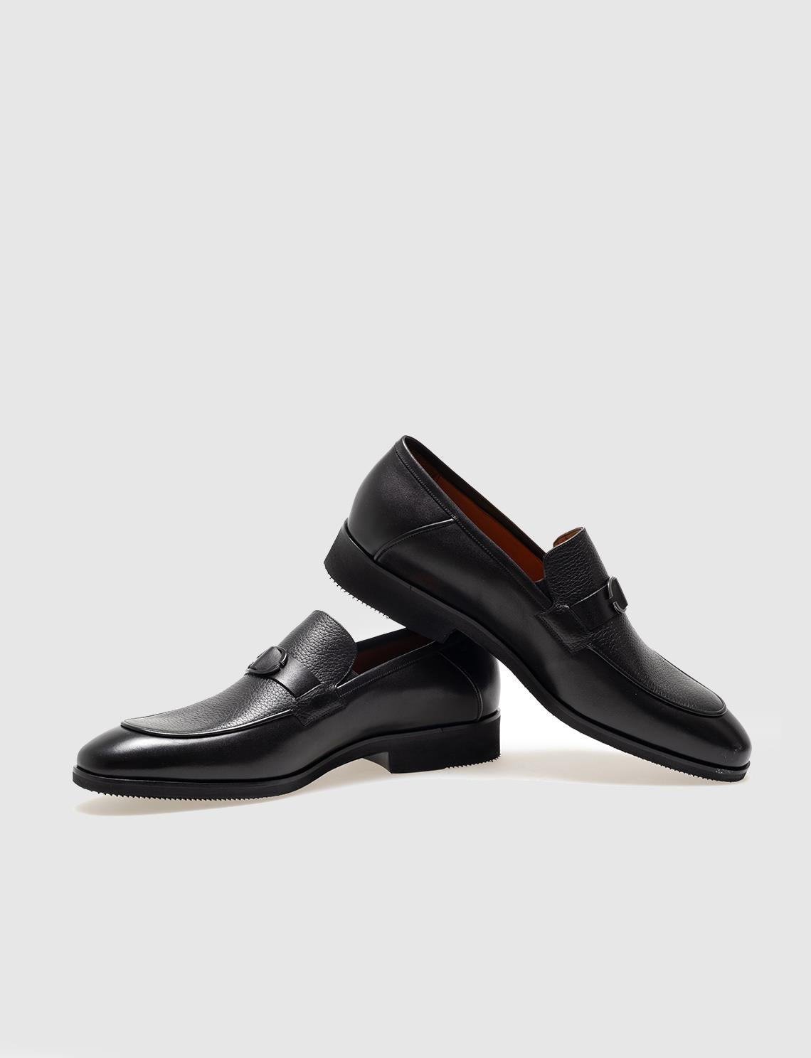 Genuine Leather Black Men's Classic Shoes
