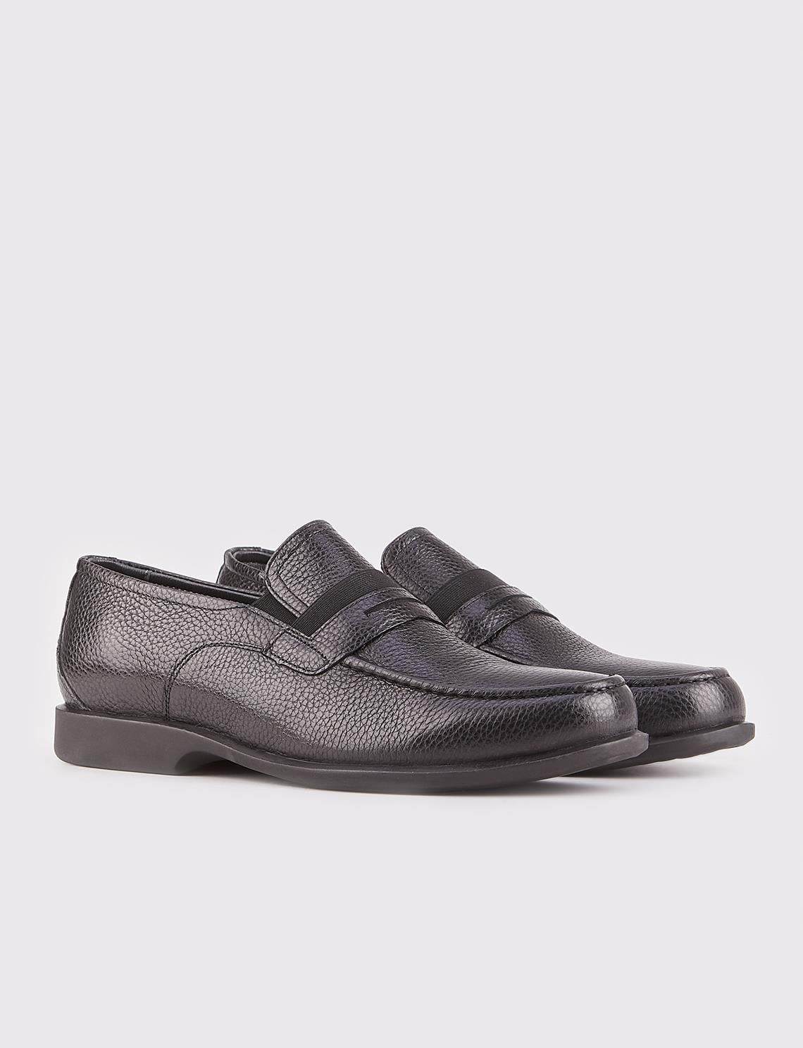 Genuine Leather Black Men's Shoes