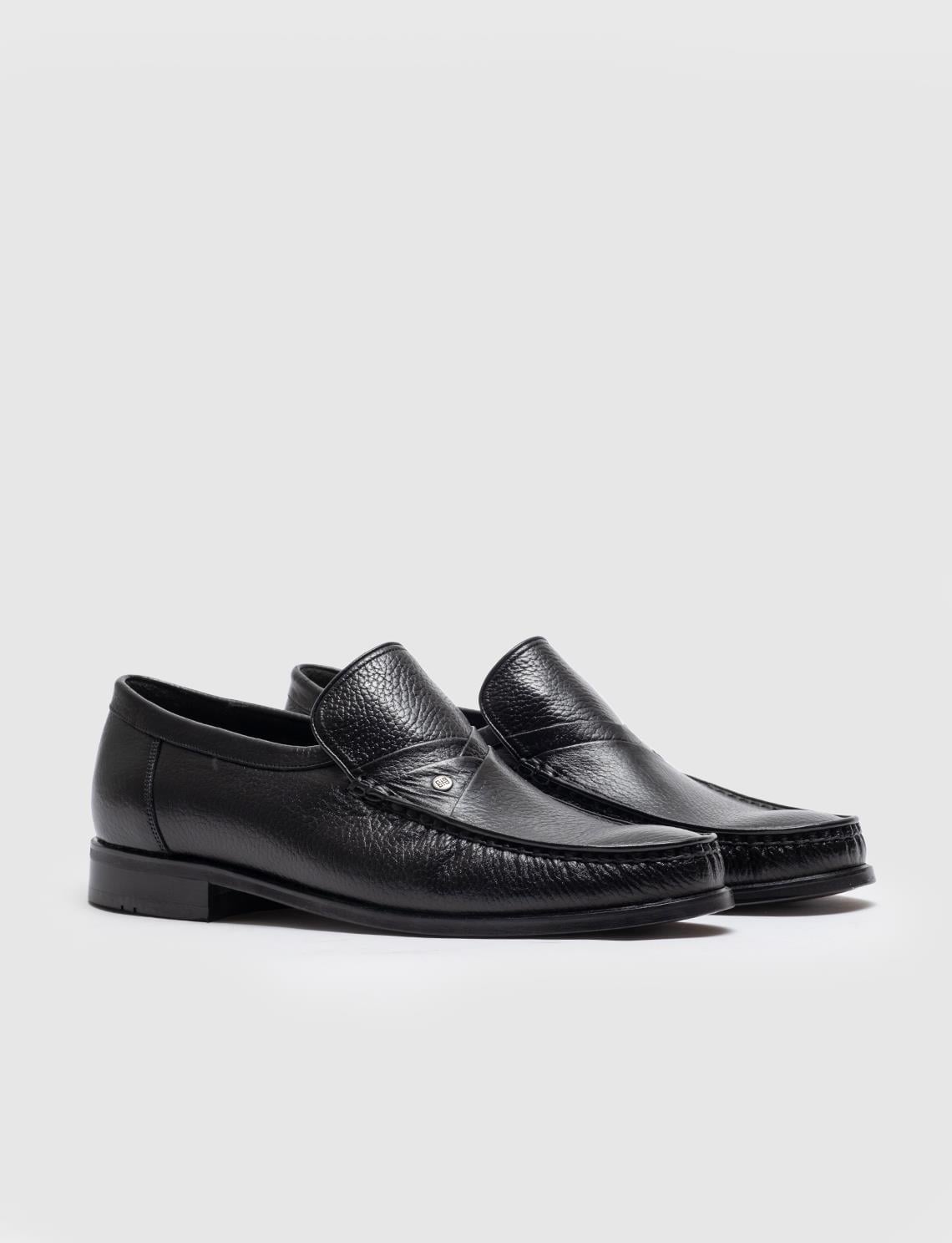 Genuine Leather Black Men's Casual Shoes