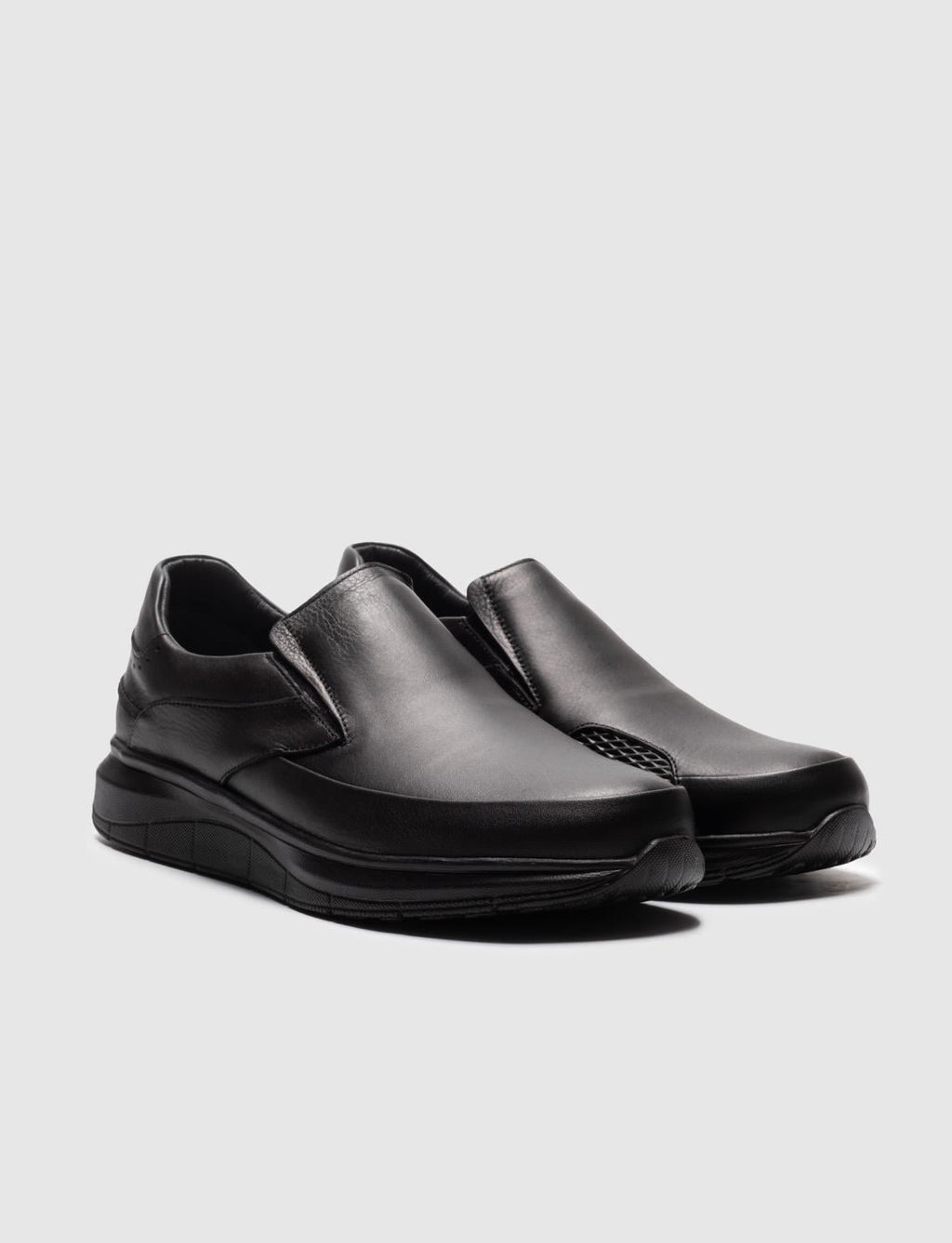 Genuine Leather Black Men's Casual Shoes