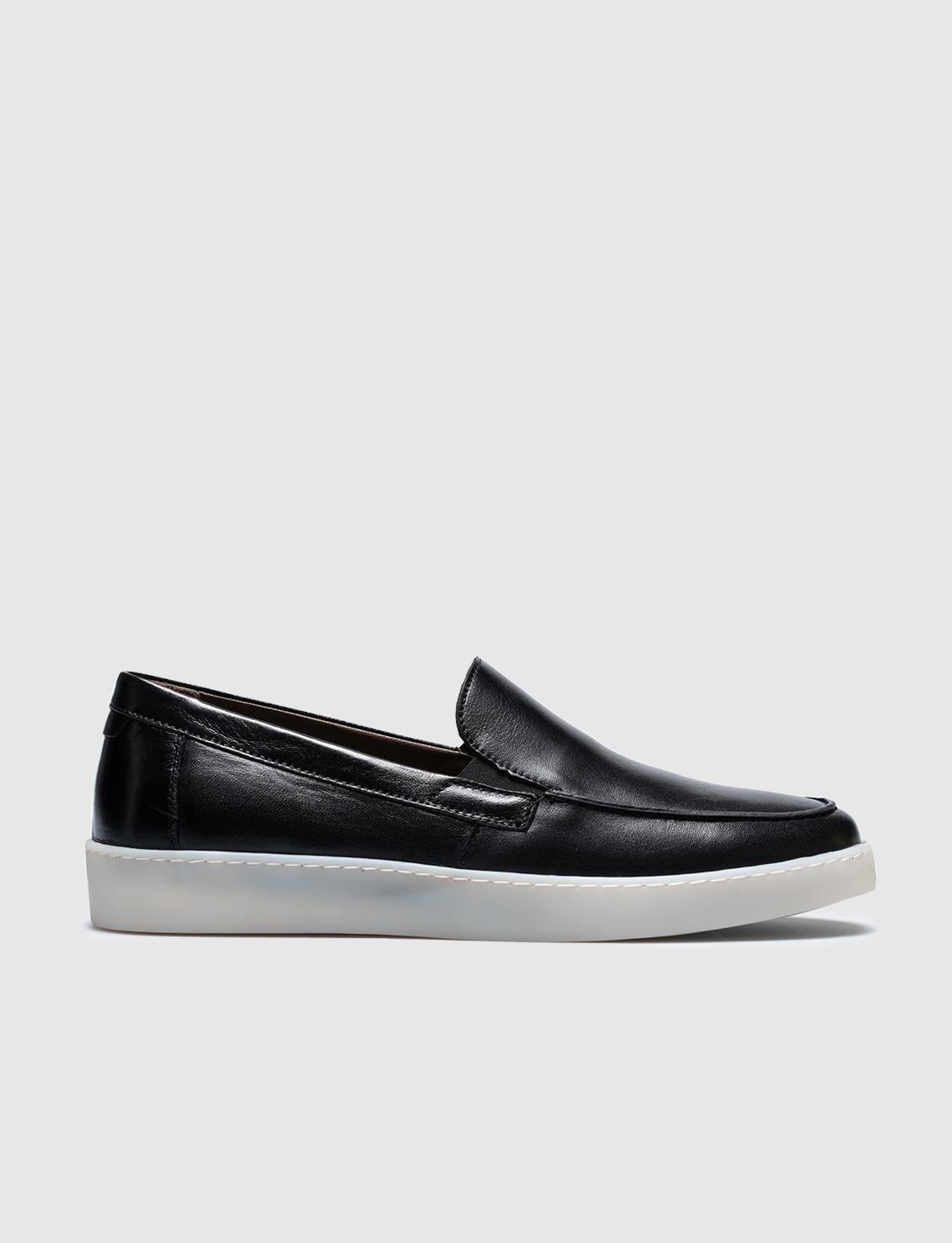 Genuine Leather Black Men's Casual Shoes