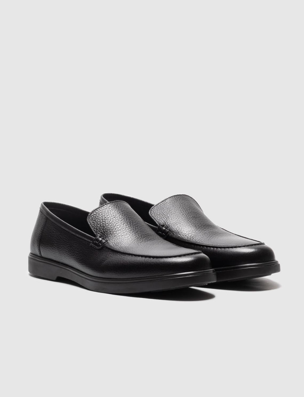 Genuine Leather Black Men's Loafer