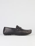 Genuine Leather Black Men's Loafer