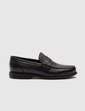 Genuine Leather Black Men's Loafer Shoes