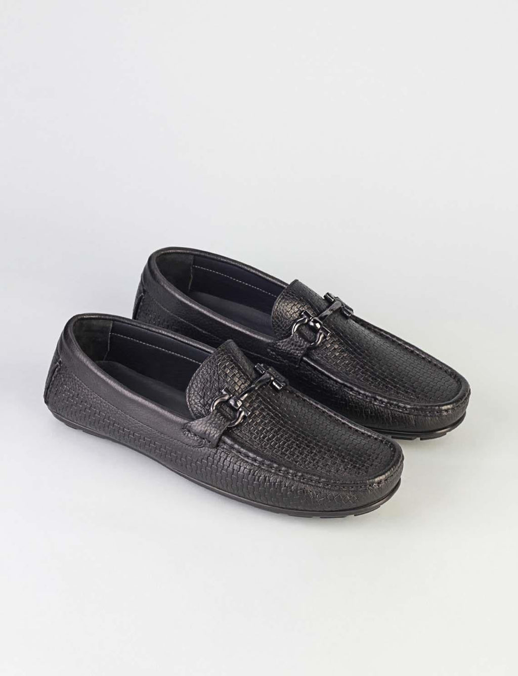 Genuine Leather Black Men's Loafer