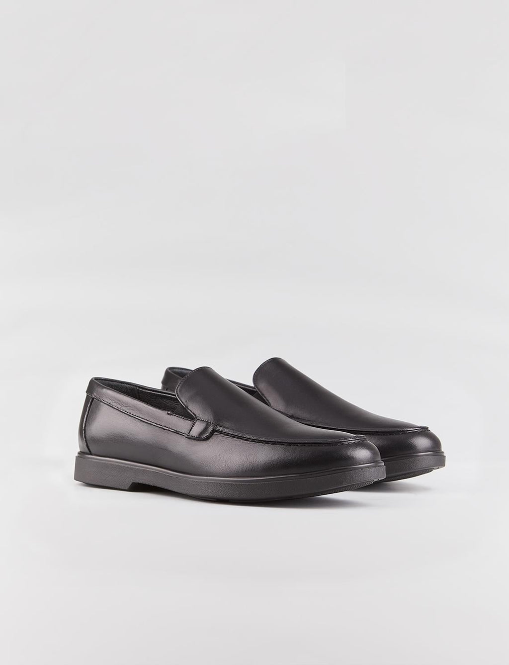 Genuine Leather Black Non-Slip Sole Men's Casual Shoes