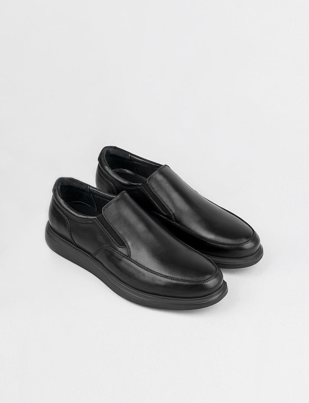 Genuine Leather Black Classic Men's Casual Shoes