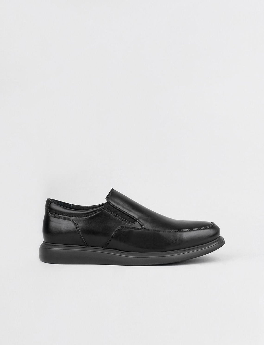 Genuine Leather Black Classic Men's Casual Shoes
