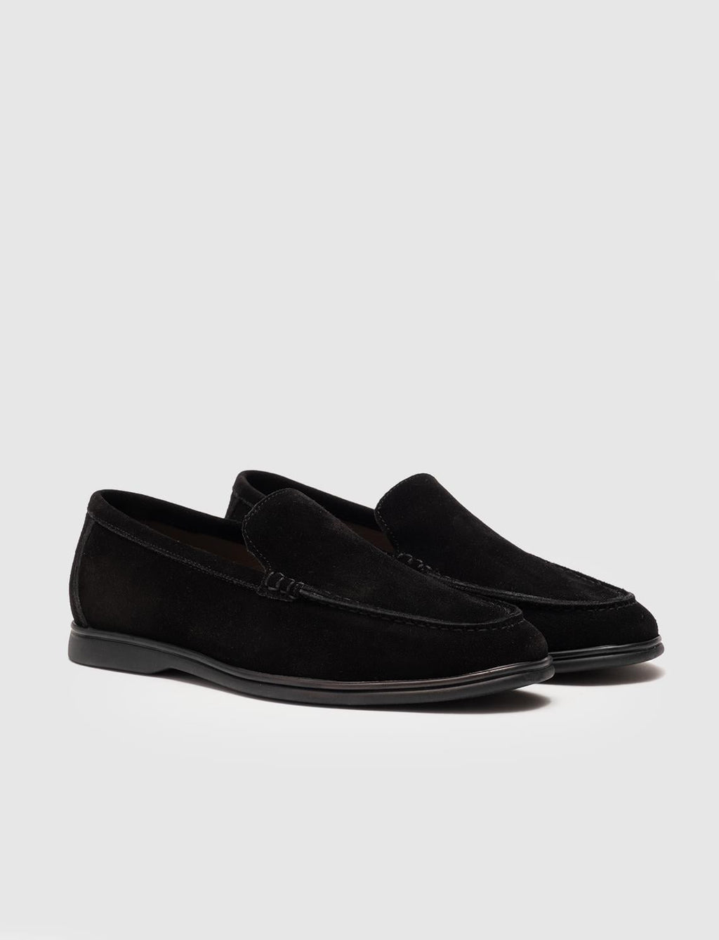 Genuine Leather Black Suede Men's Casual Shoes