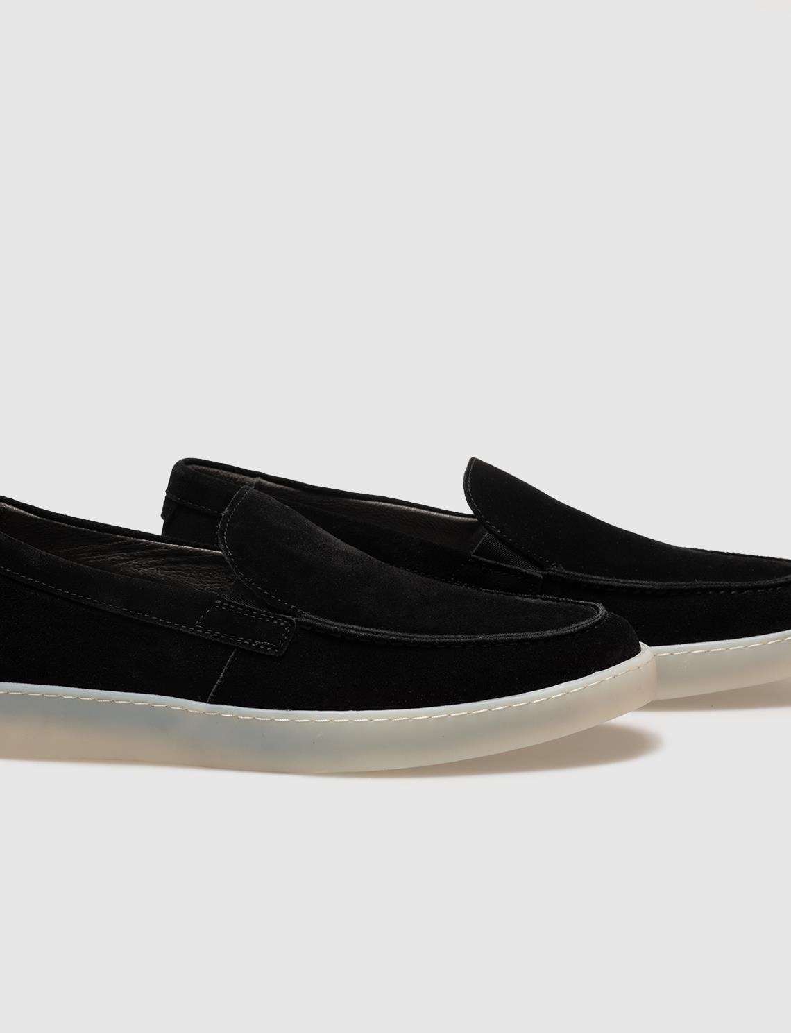 Genuine Leather Black Suede Men's Casual Shoes