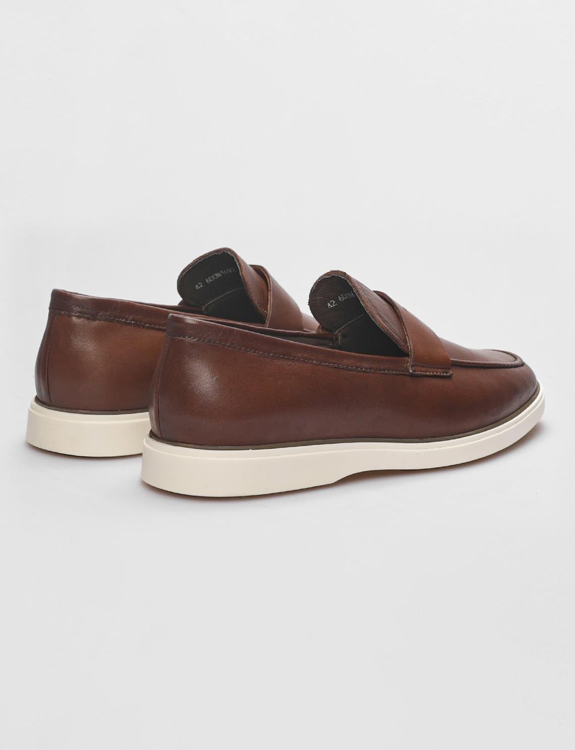 Genuine Leather Tan Men's Casual Shoes