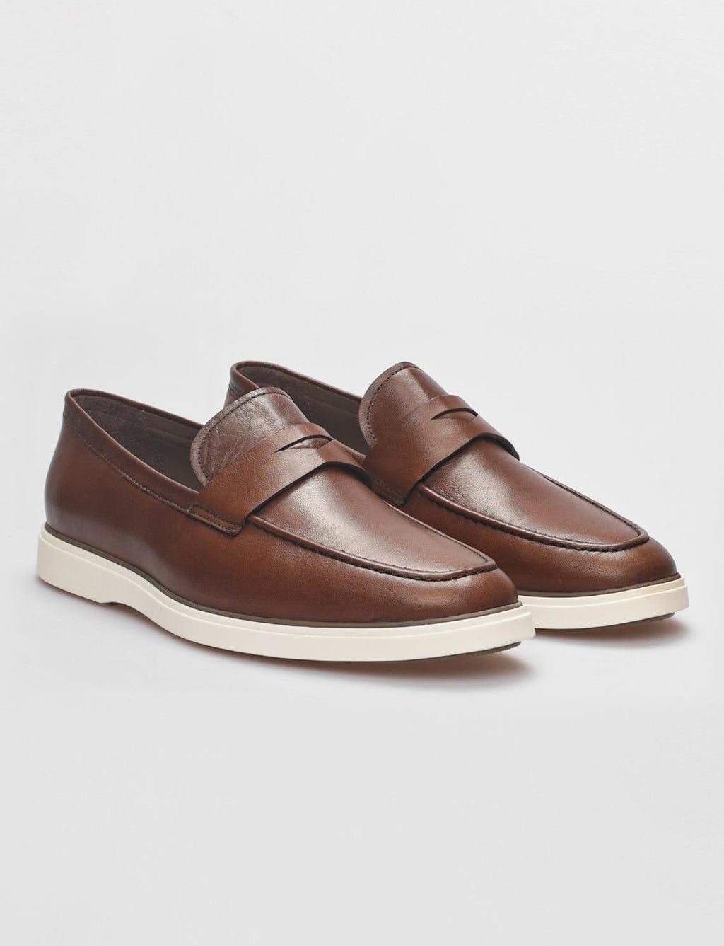 Genuine Leather Tan Men's Casual Shoes