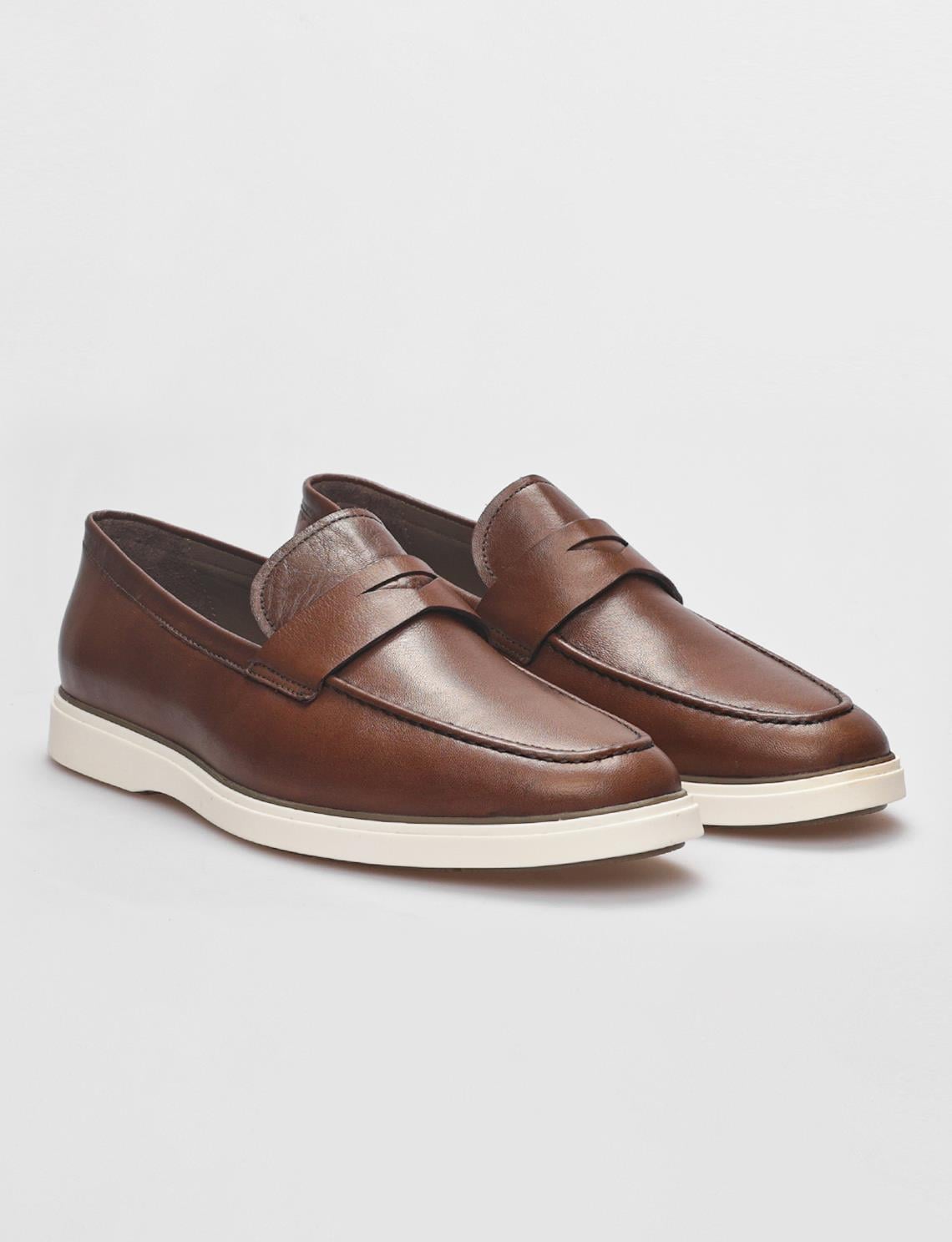 Genuine Leather Tan Men's Casual Shoes