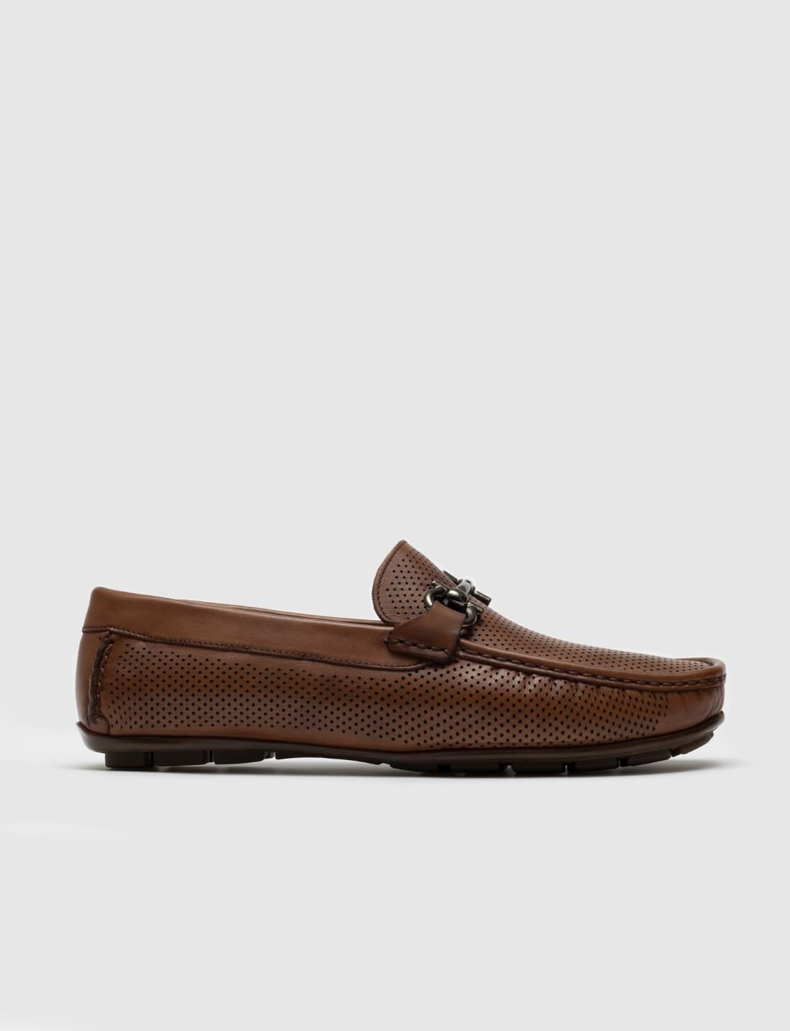 Genuine Leather Tan Men's Shoes