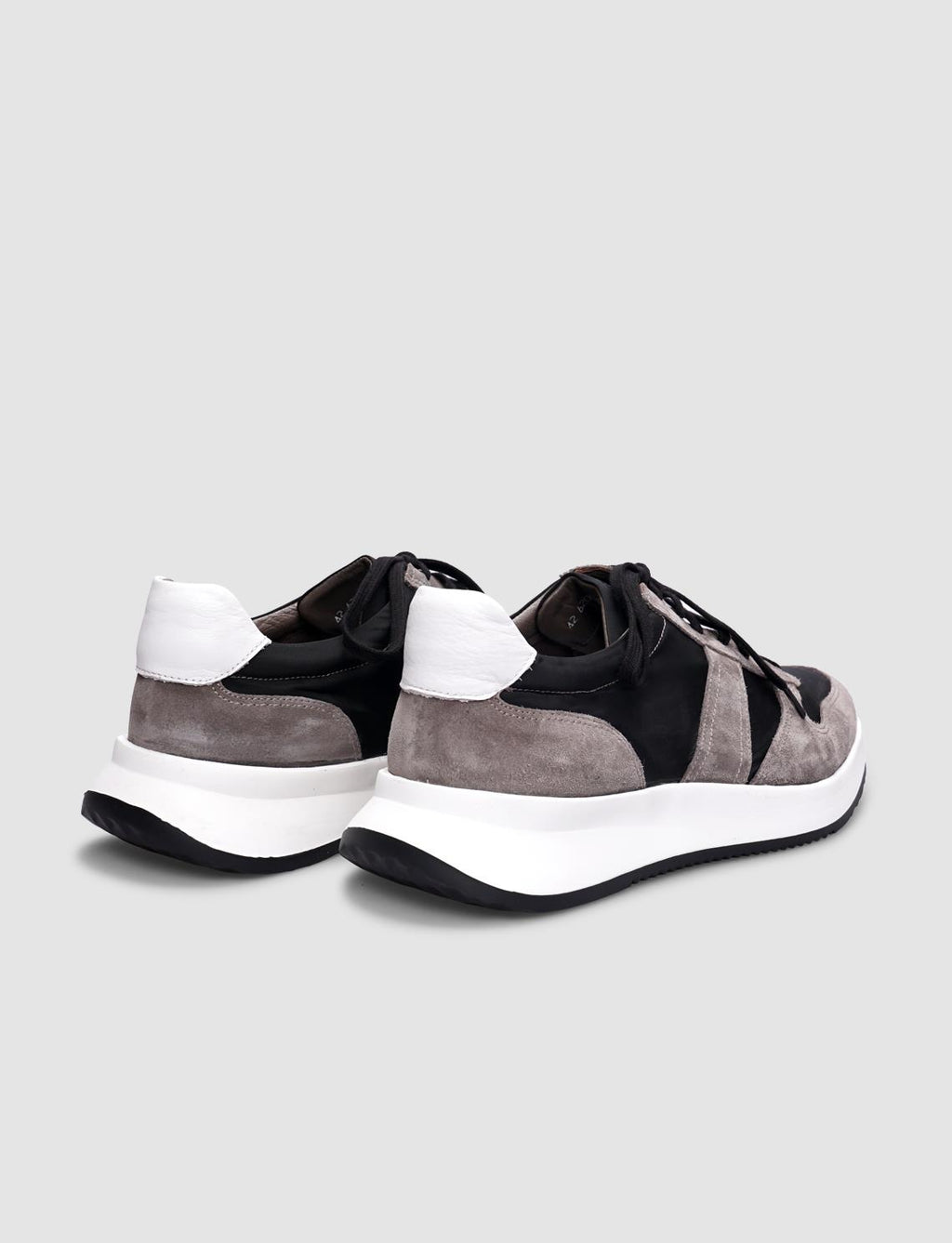 Genuine Leather Mink - Black Lace-up Men's Athletic Shoes