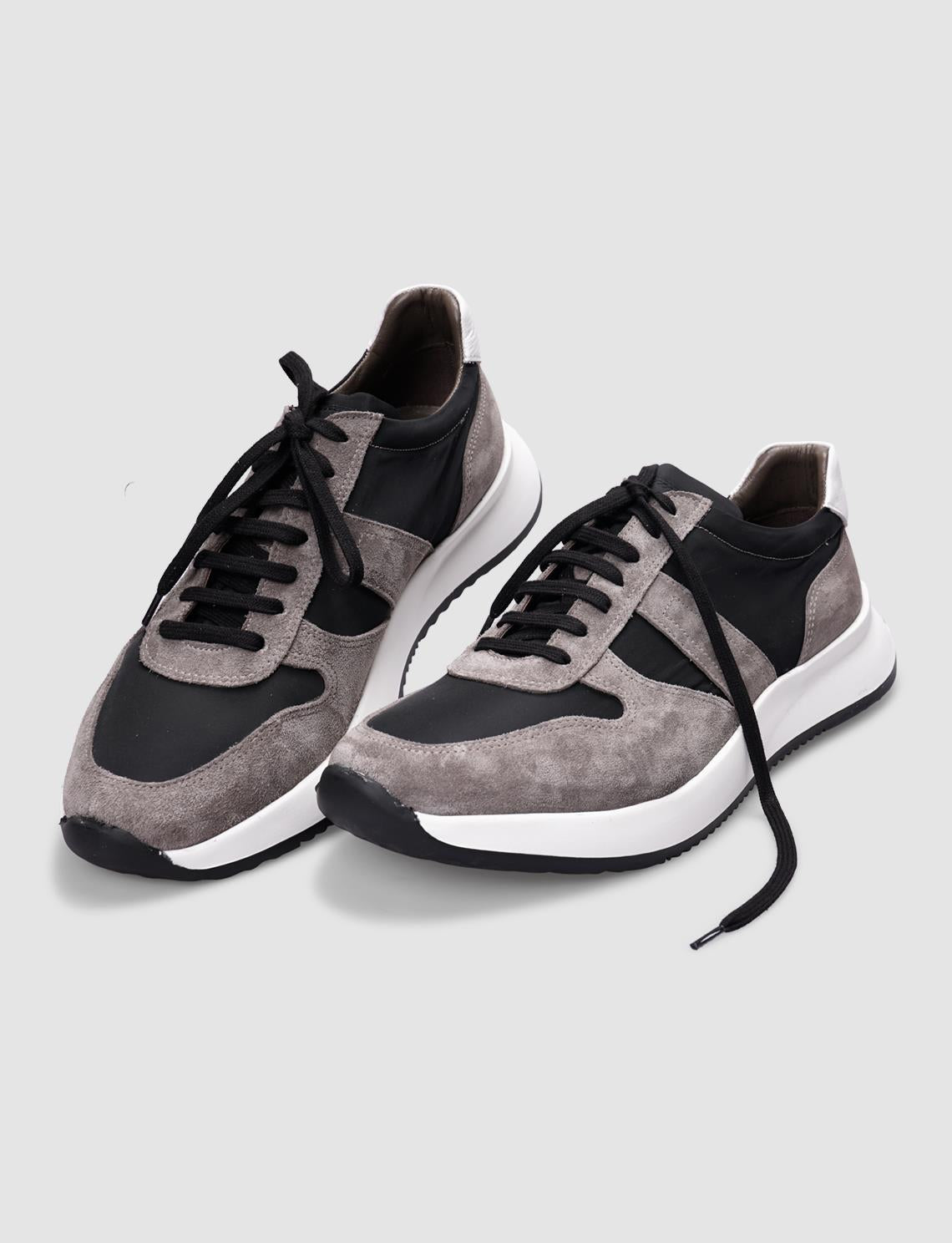 Genuine Leather Mink - Black Lace-up Men's Athletic Shoes