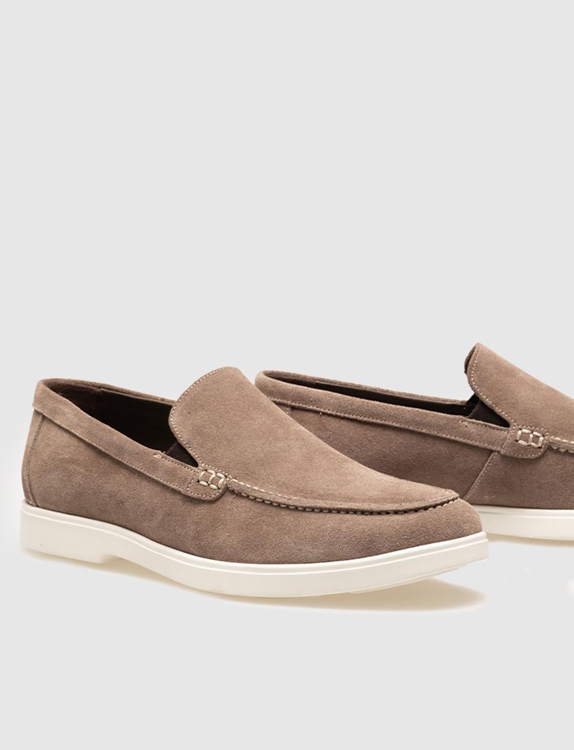 Genuine Leather Mink Suede Men's Casual Shoes