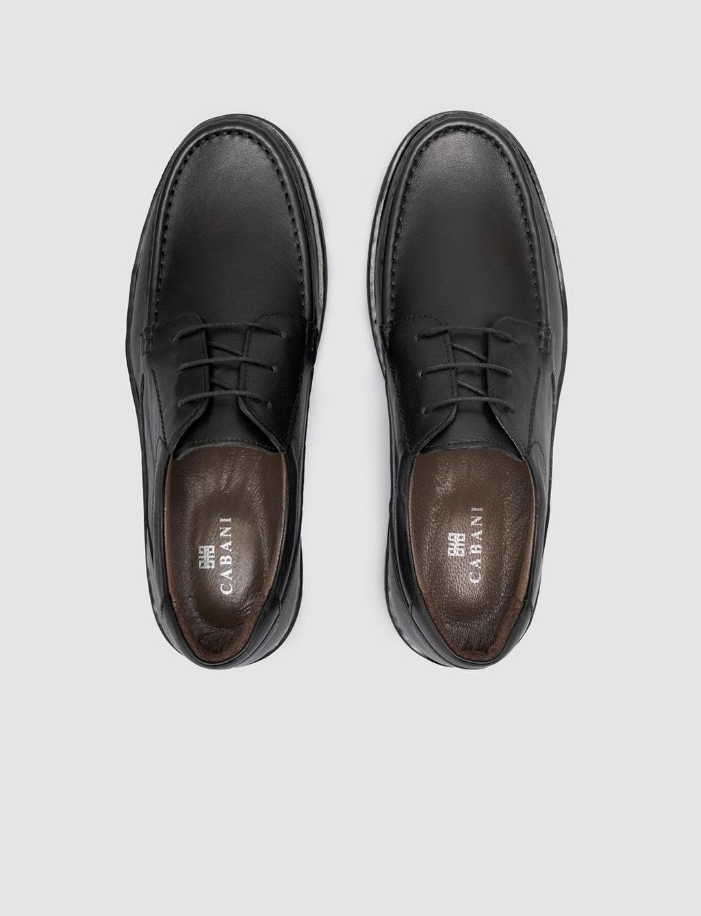 100% Genuine Leather Black Lace-up Men's Casual Shoes