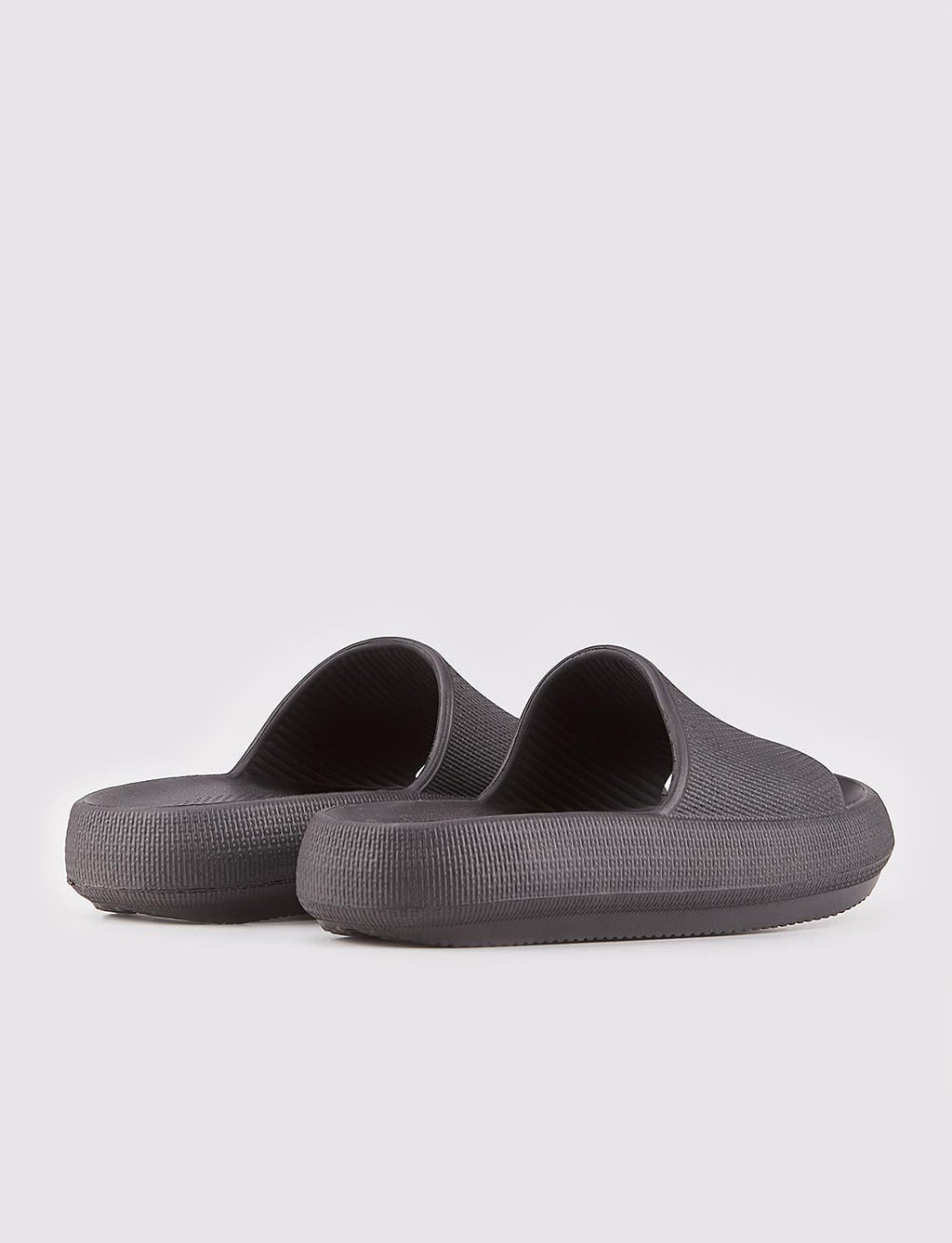 Women's Black Flat Slippers
