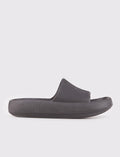 Women's Black Flat Slippers
