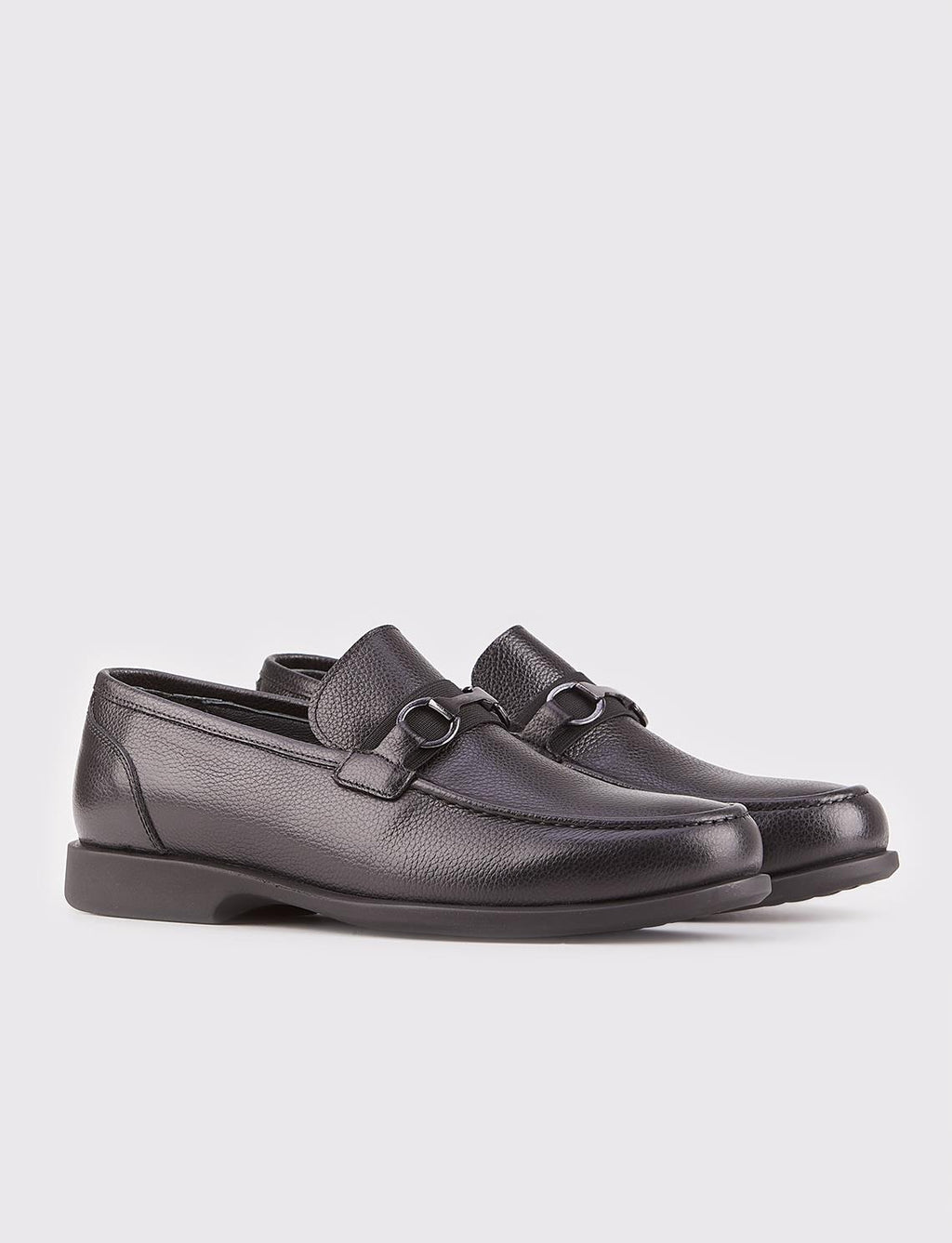 Rubber Sole Genuine Leather Black Suede Men's Casual Shoes