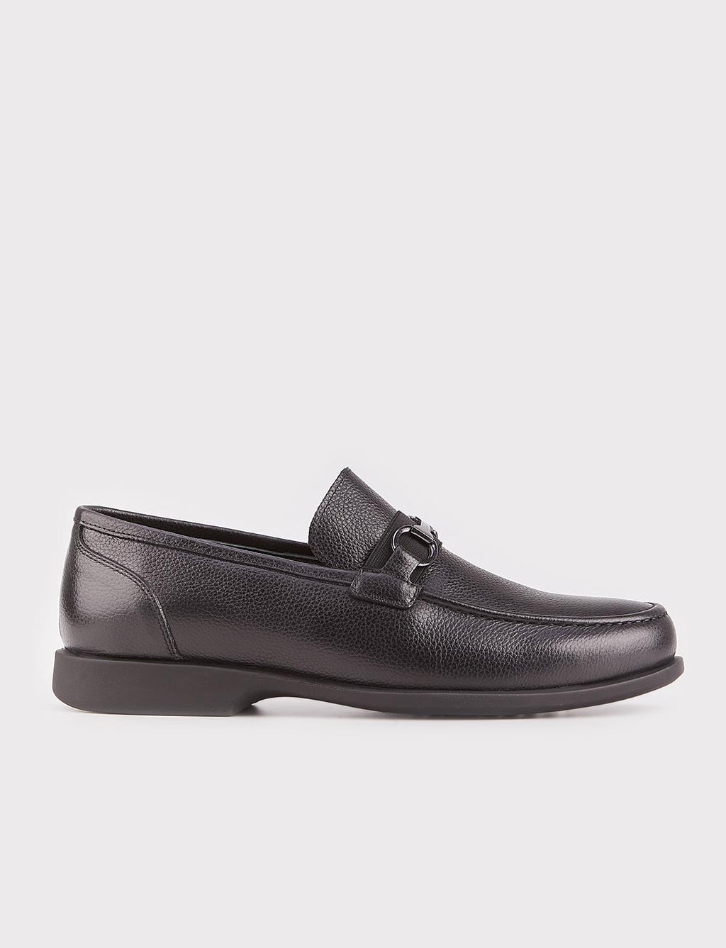 Rubber Sole Genuine Leather Black Suede Men's Casual Shoes
