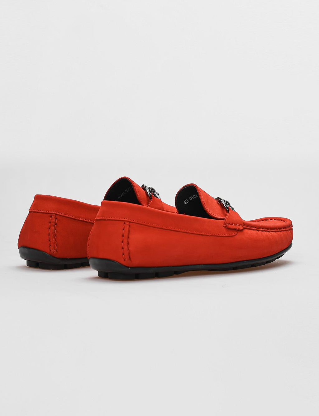 Genuine Leather Red Nubuck Men's Loafer
