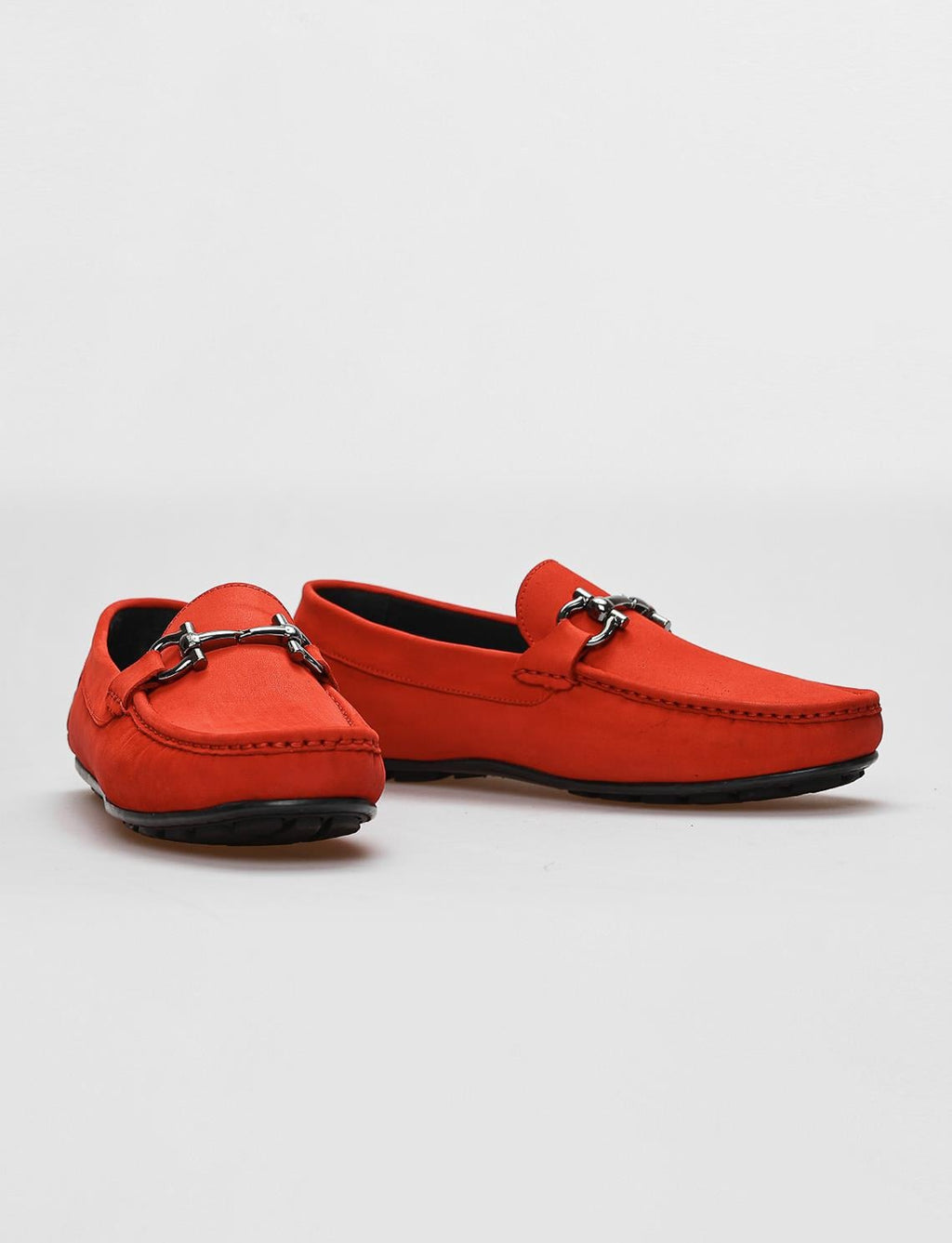 Genuine Leather Red Nubuck Men's Loafer
