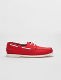 Genuine Leather Red Nubuck Men's Casual Shoes