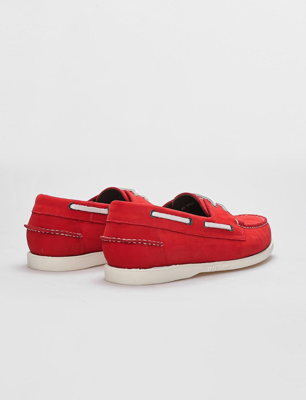 Genuine Leather Red Nubuck Men's Casual Shoes