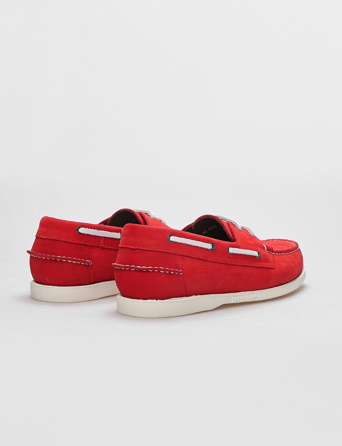 Genuine Leather Red Nubuck Men's Casual Shoes