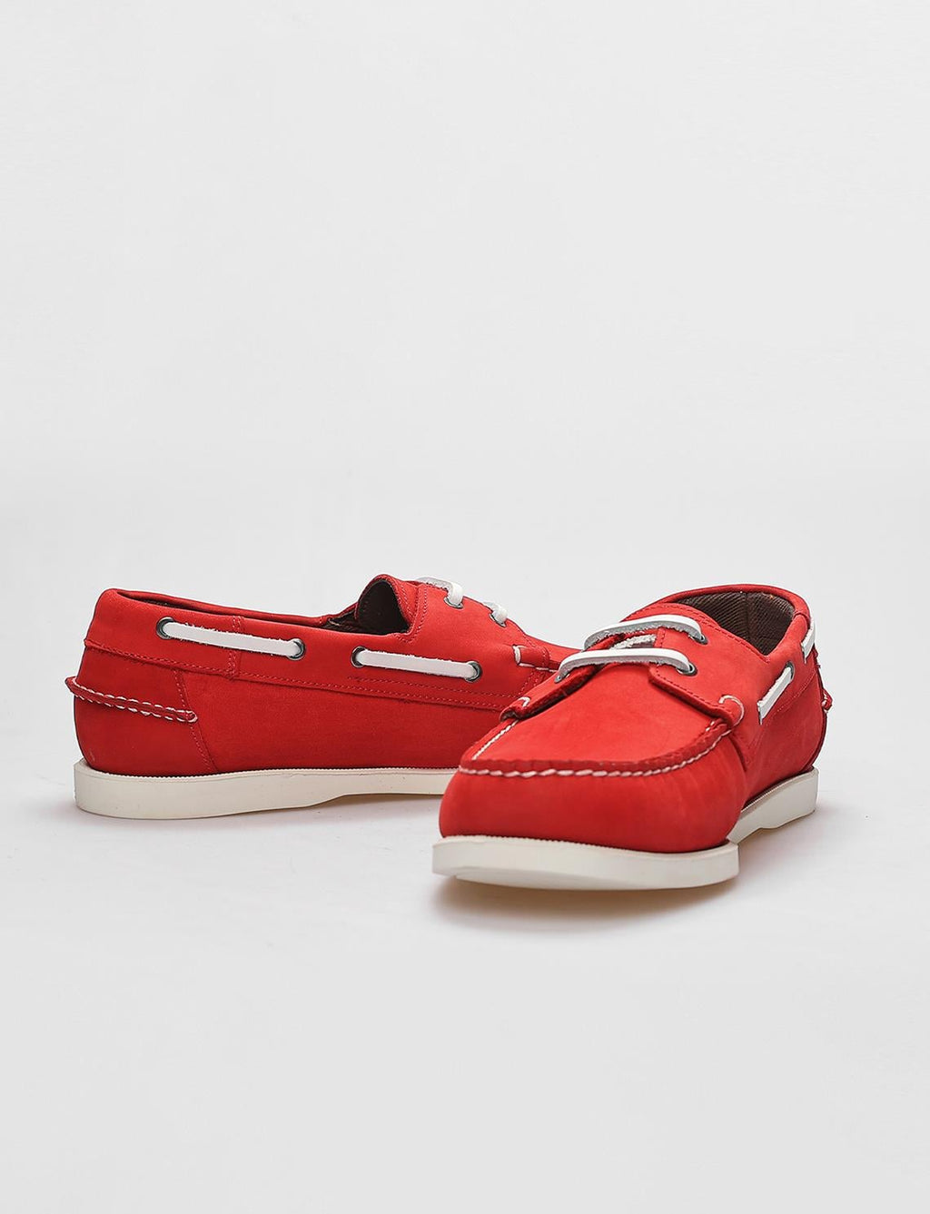 Genuine Leather Red Nubuck Men's Casual Shoes