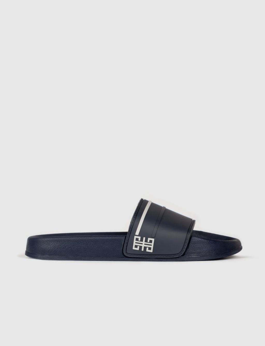 Navy Blue - Grey Men's Slippers