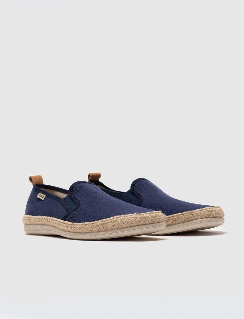 Navy Blue Men's Espadrilles with Woven Details