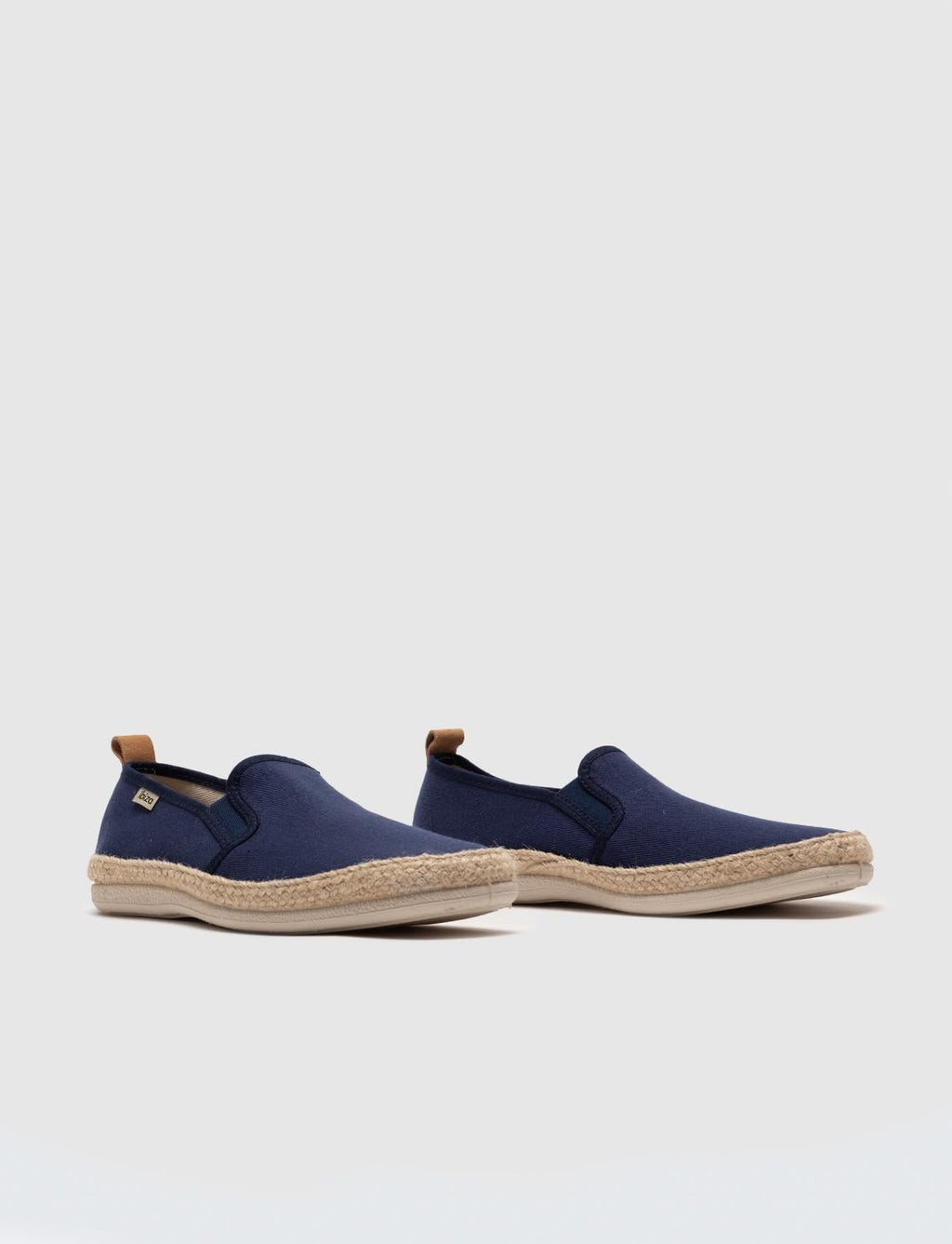 Navy Blue Men's Espadrilles with Woven Details