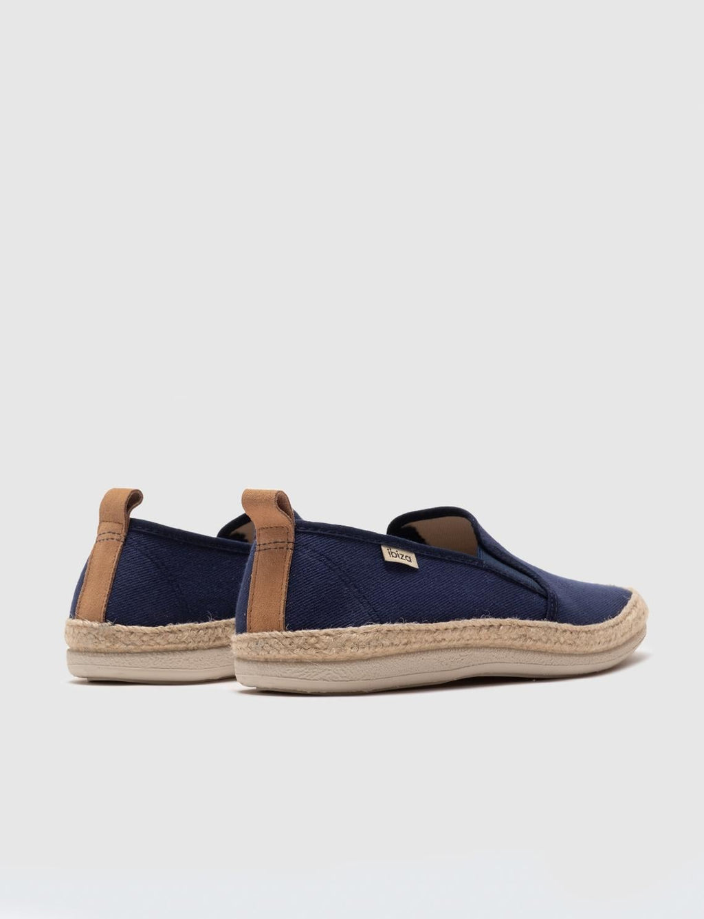 Navy Blue Men's Espadrilles with Woven Details