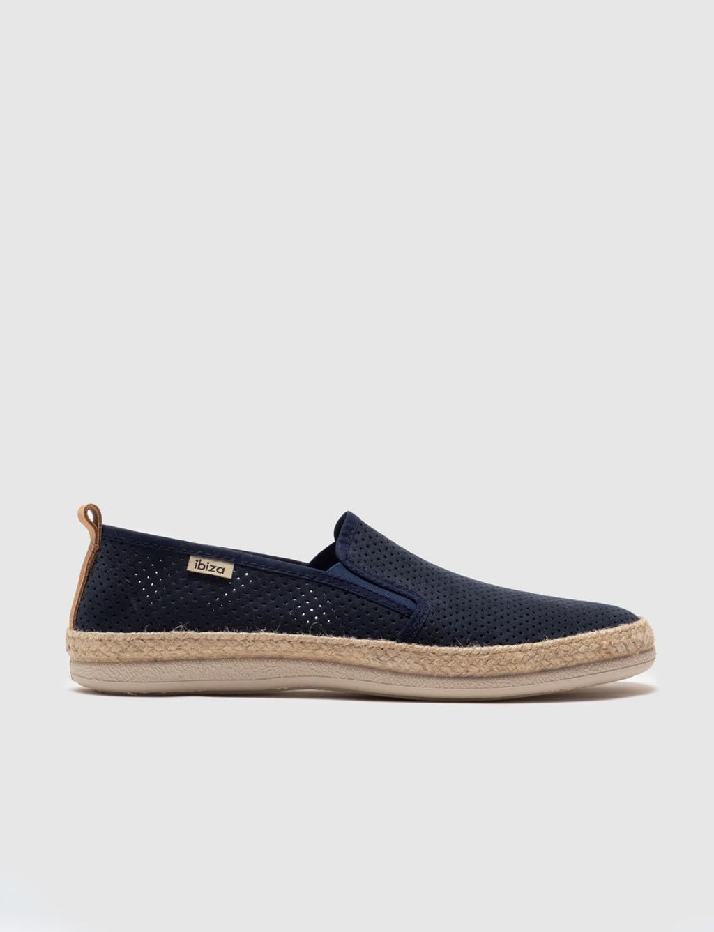 Navy Blue Men's Casual Shoes with Woven Details