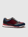 Light Thermo Sole Genuine Leather Black Lace-up Men's Athletic Shoes