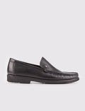 Neolit Sole Genuine Leather Black Men's Casual Shoes