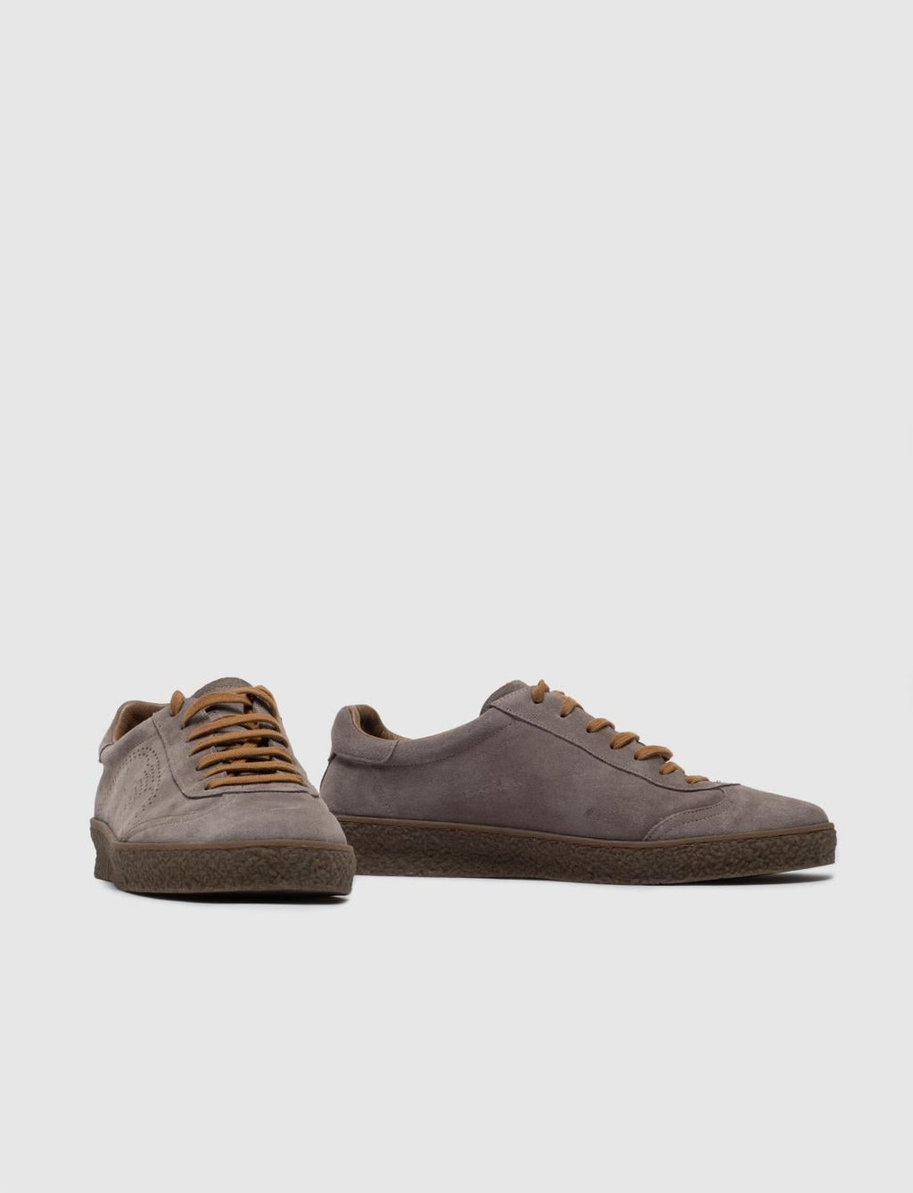Custom Made Genuine Leather Mink Suede Lace-Up Men's Athletic Shoes