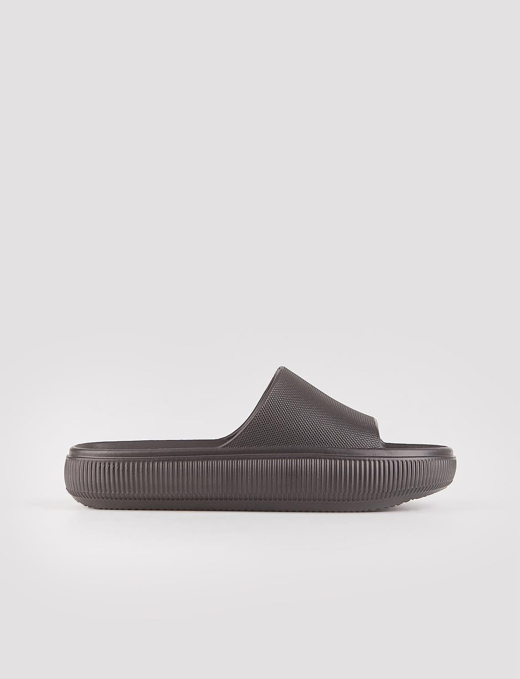 Polyurethane Sole Black Women's Flat Slippers