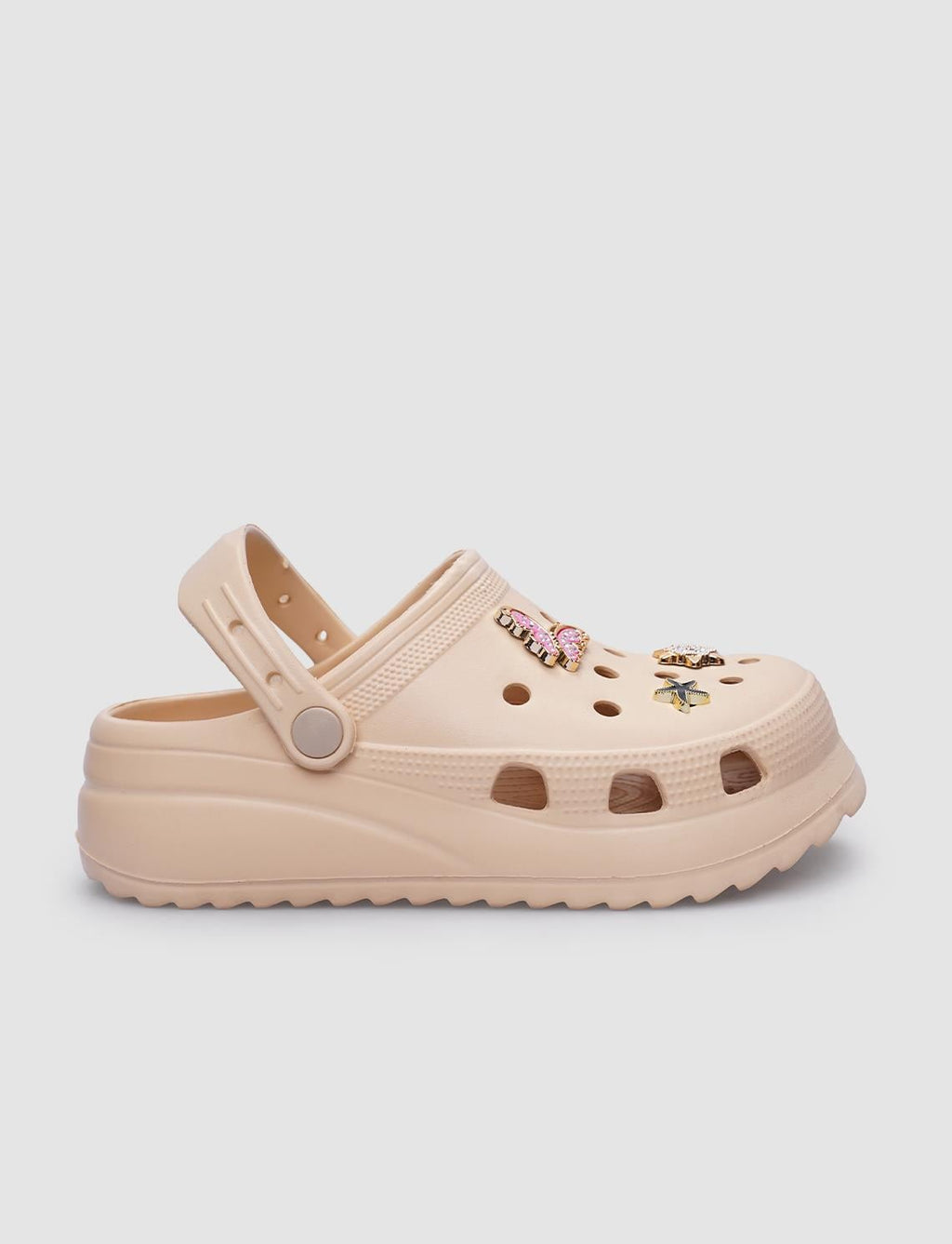 Snx Beige Detailed Women's Eva Slippers