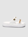 SNX White Charm Detail Women's Eva Slippers