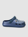 SNX Navy Blue Men's Perforated Eva Slippers
