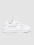 100% Genuine Leather White Patent Leather Lace-up Women's Athletic Shoes