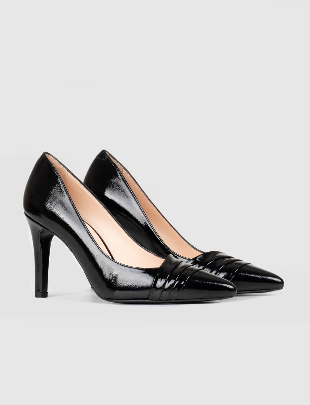 Patent Leather Genuine Black Women's Thin Heel Stiletto